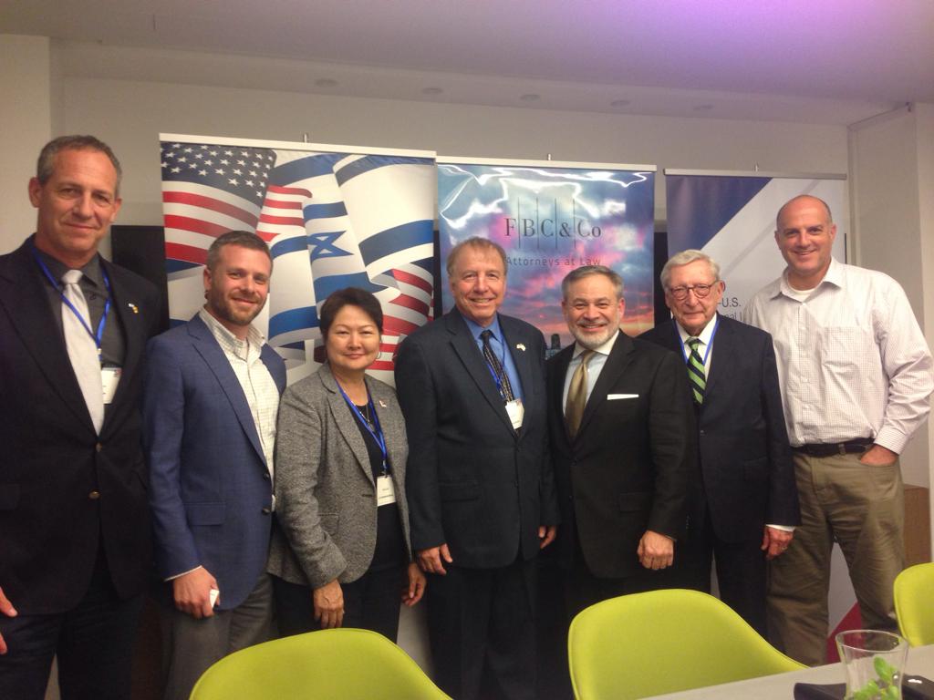 Oded Rose (Amcham), Josh Kram (US Chamber),Ireas Cook (Sr. COmmercial Officer U.S. Embassy, Eitan Yudelevich, BIRD, Dep. Sec. Dan Brouillette, Ron Siton (FBC)